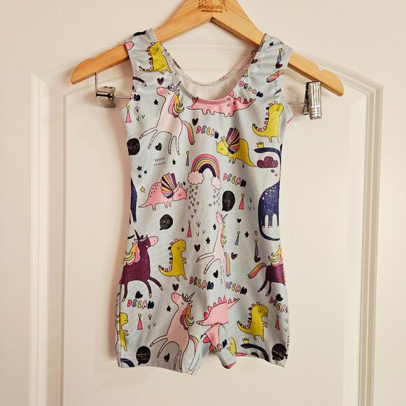 Leotard Unicorns Rainbows Dinosaurs - Picture 1 of 5